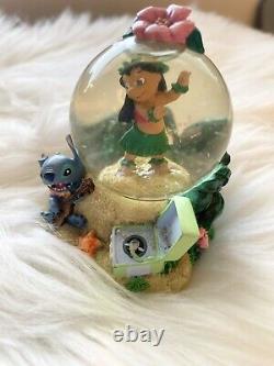 Disney Lilo and Stitch Mini Snow Globe Spaceship Disney Store 1221 From Disney
