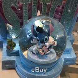 Disney Lilo and Stitch Stitch Snow Globe Music Box Light Elvis Presley Version