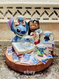 Disney Limited Edition 500 Stitch Lilo Photo Album Snow Globe