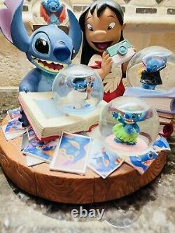 Disney Limited Edition 500 Stitch Lilo Photo Album Snow Globe