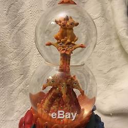 Disney Lion King CAN'T WAIT TO BE A KING Musical Spin Fig Double SnowGlobe-MIB