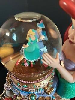 Disney Little Mermaid Ariel Musical Animated Snowglobe Under the Sea