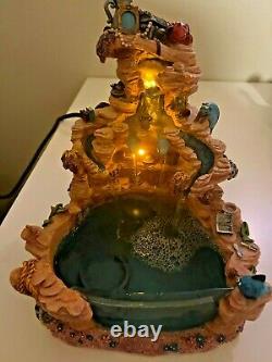 Disney Little Mermaid Ariel Snow Globe Light Water Fountain WORKS