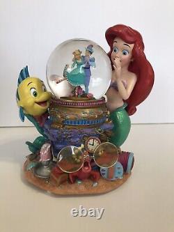 Disney Little Mermaid Ariel Snow Globe Song Under The Sea