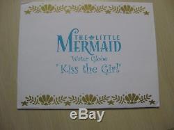 Disney Little Mermaid Ariel Snowglobe Kiss The Girl Original Box Pin and Lithos