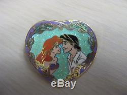Disney Little Mermaid Ariel Snowglobe Kiss The Girl Original Box Pin and Lithos