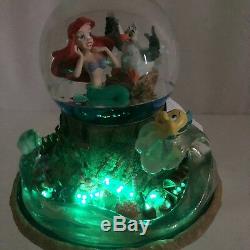 Disney Little Mermaid Musical Waterglobe Ariel Lights Up Part Of Your World