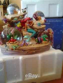 Disney Little Mermaid Princess Ariel Symphony Under The Sea Musical Snowglobe