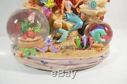 Disney Little Mermaid Snowglobe Under the Sea Ariel Figure Musical Box