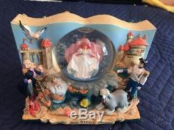 Disney Little Mermaid Storybook Ariel Musical Snowglobe Water Snow Globe