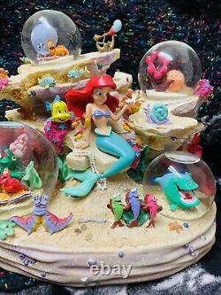 Disney Little Mermaid UNDER THE SEA Snow Globe Music Box Disney Store