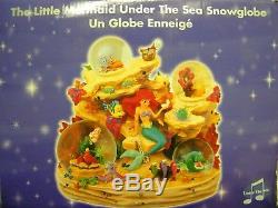 Disney Little Mermaid Under The Sea Snow Globe Retired
