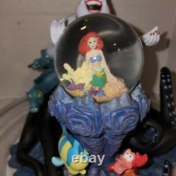 Disney Little Mermaid Ursula Sculpture with Mini Snow Globe Rare