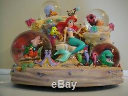 Disney Little Mermaid snow globe Symphony Under the Sea music box NIB 1988