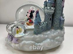 Disney Loves First Kiss Snow globe -with clockwork music- AF -PLEASE READ