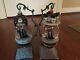 Disney Maleficent & Evil Queen Hanging Snow Globe Ornaments With Stands