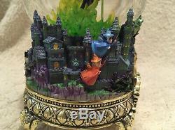 Disney Maleficent Sleeping Beauty Snow globe, Masters of Animation, Lights Up