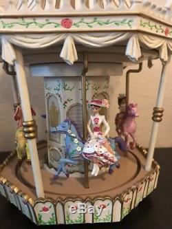 Disney Mary Poppins Jolly Holiday Carousel Snow Globe-read Description