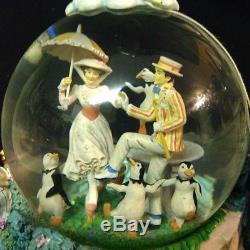 Disney Mary Poppins Let's Go Fly A Kite! Motion Fig Musical Snow Globe-MIOS