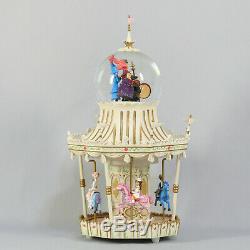 Disney Mary Poppins Musical Carousal Snow Globe play Jolly Holiday WORKS