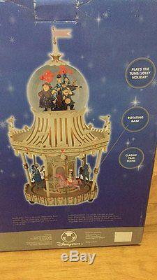 Disney Mary Poppins Snow Globe Carousel Horses Bert Musical Jolly Holiday WithBox