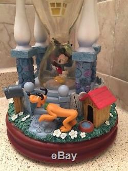 Disney Mickey At Home Musical Hourglass Snowglobe All In The Golden Afternoon