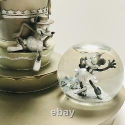Disney Mickey & Minnie Mouse 75th Anniversary Musical Triple Snow Globe Rare