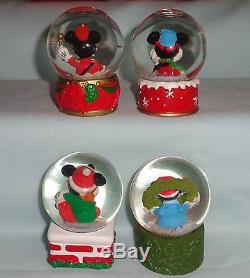 Disney Mickey Minnie Mouse JC Penney Mini Christmas Water Snowglobe Set Lot 15