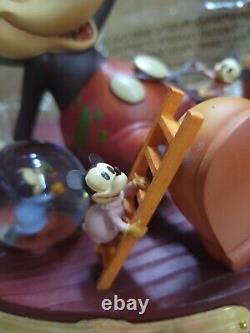 Disney Mickey Mouse, 5 mini Snow Globes Music Box Mickey's Nightmare NEW IN BOX