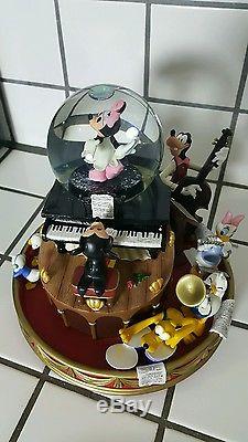 Disney Mickey Mouse March Musical Steamboat Snowglobe 1955 Jimmie Dodd MUST SEE