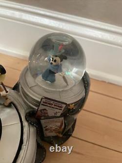 Disney Mickey Mouse March Tri-Globe Snow Globe With Motion and Music