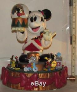 Disney Mickey Mouse Santa's Workshop Snowglobe Santa Claus