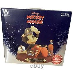 Disney Mickey Mouse Snow Globe Music Box Mickey's Nightmare 1932 NEW