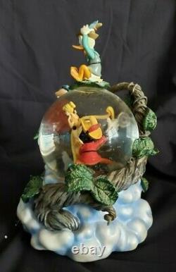 Disney Mickey & The Beanstock Musical Snow Globe Goofy Donald Mint Original Box