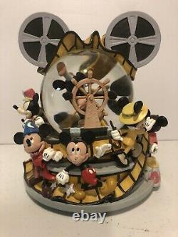 Disney Mickey Through the Years Mickey Mouse March Snow Globe Film Ears Rare