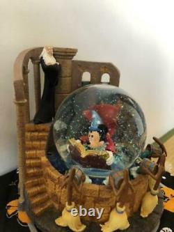 Disney Mickey mouse Fantasia Snow Globe Figure Dome sorcerer Wizard's apprentice