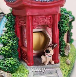 Disney Mulan Reflection Music Box Mushu Shang Snow globe in Styrofoam Box