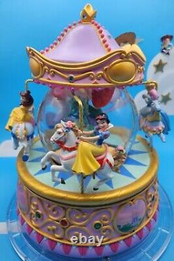 Disney Multi Princesses Carousel Snow Globe Plays So This Is Love