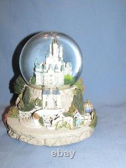 Disney Musical Snow Globe 8 inch Cinderella's Castle So this is Love