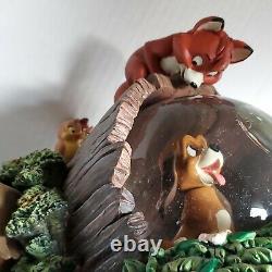 Disney Musical Snow Globe The Fox and The Hound RARE