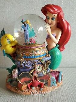 Disney Musical Snow Globe The Little Mermaid Under The Sea in original box