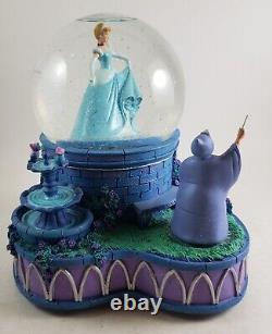 Disney Musical and Moves Snow Globe Cinderella Fairy Godmother EUC Rare