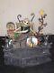 Disney Nightmare Before Christmas Jack In Bed Snow Globe with lights & music