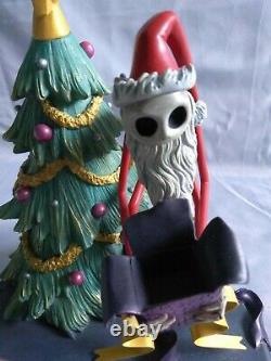 Disney Nightmare Before Christmas Santa Jack Snow Globe Ornament with Stand