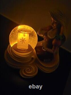 Disney Parks Rapunzel Tangled Pascal Snow Globe Light Up Lantern Figure