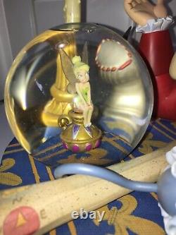 Disney Peter Pan Captain Hook Tinkerbell Snow Globe Music