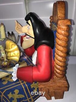 Disney Peter Pan Captain Hook Tinkerbell Snow Globe Music