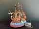 Disney Peter Pan Music Box Glittering Snow Globe Pirate Ship