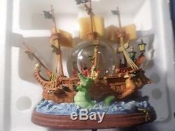 Disney Peter Pan Musical Snow Globe Pirate Ship You can fly