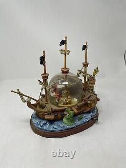 Disney Peter Pan Snow Globe Pirate Ship You Can Fly